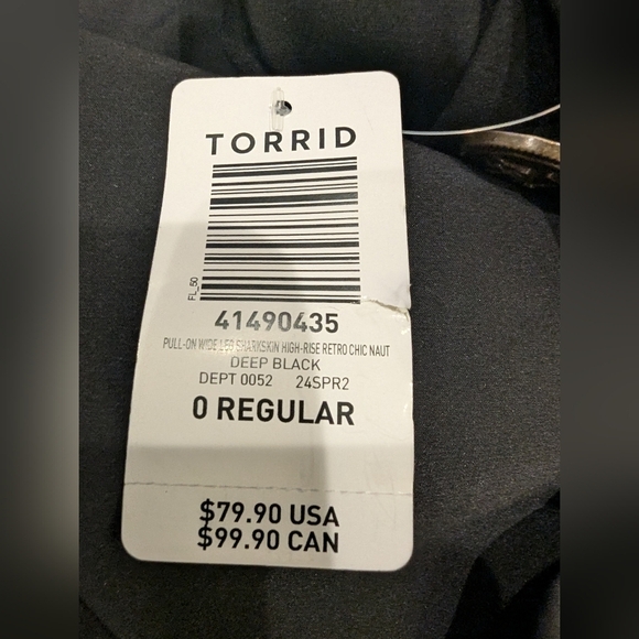 Torrid NWT Pull-On Wide Leg High-Rise Retro Chic Nautical Pant 4x or 0x - Picture 12 of 12